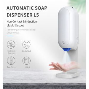 ABS FCC 1100ml Contactless Automatic Liquid Hand Sanitizer Wall Mounted