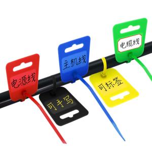 China Tag Label Cable Ties Wire Zip Ties Self-Locking Plastic Straps Label Mark Tag6 Inch Operate Length Nylon wholesale
