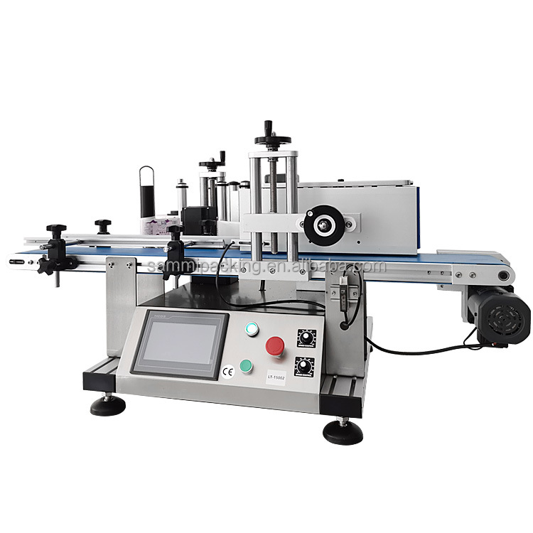 High Precision Automatic Round Bottle Labeling Machine Desktop Label Applicator for Wine/Cosmetic/Oil Bottles Wholesale Price