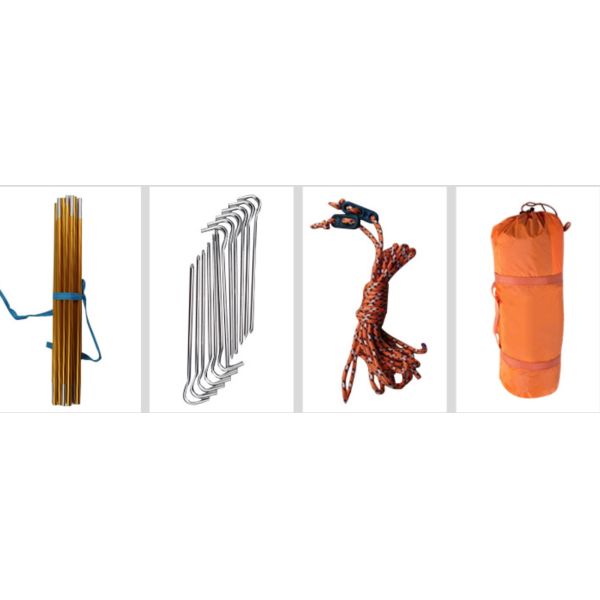 Outdoor Camping Tents Cosy and Lightweight Design 210D Polyester Ripstop Rain and Sun Protection Suitable for 2-3 People