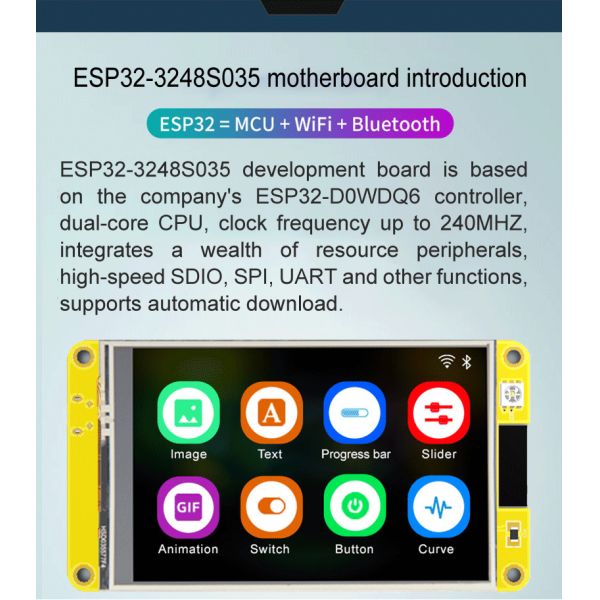 3.5 Inch ESP32 Display Module 320x480 Tft Lcd Screen Module LVGL Development Board