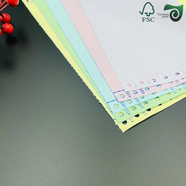 50g 55g Carbonless Copy Paper Blue Yellow NCR Carbonless Invoice Paper Sized 640mm 900mm FSC