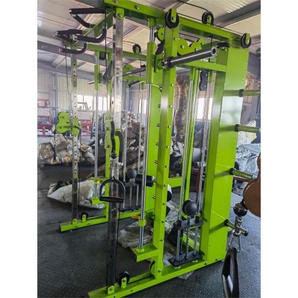 Cable Crossover for Multi-Function Station Smith Machine Fitness Equipment Chest Back Exercise Indoor Gym Rack Leg Function Use