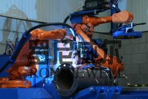 China Pipe Prefabrication Robot Welding Machine With ABB / OTC Robot Body wholesale