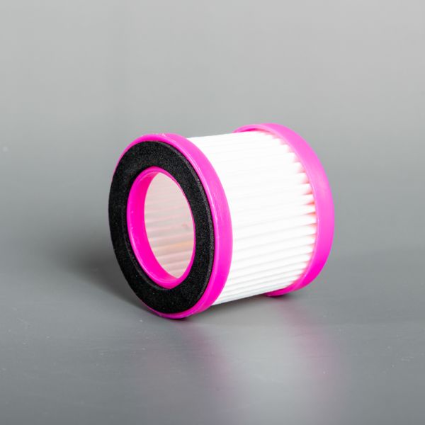 Small Pink PP HEPA Bagless Cylinder Vacuum Cleaner Filter