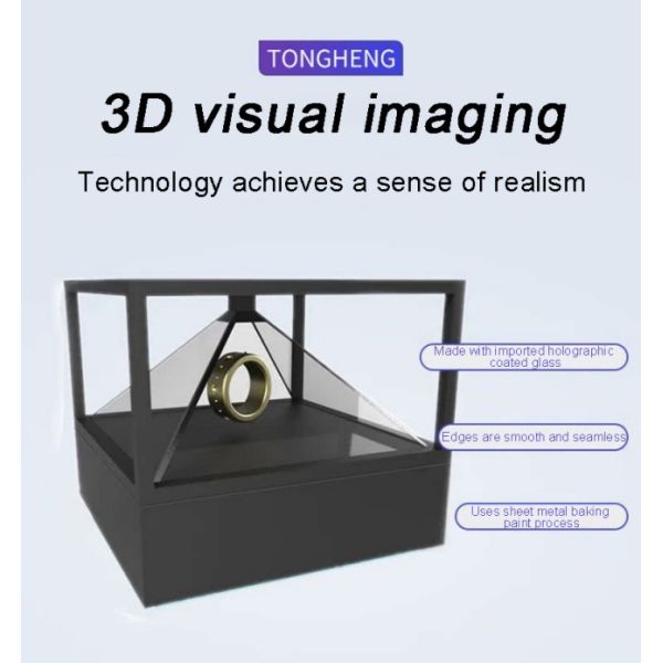 180-Degree And 360-Degree Holographic Touch Display Cabinets Customizable Transparent 3D Hologram Touch Screen