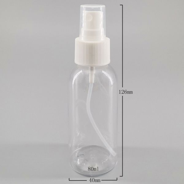4oz Round Alcohol Disinfectant Lotion PET Plastic Spray Bottle