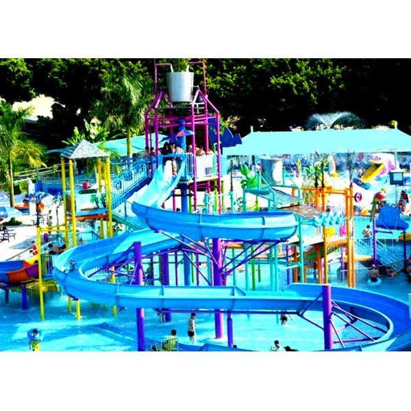 50 Persons 30m3/H Aqua Playground Pirate Ship Water House