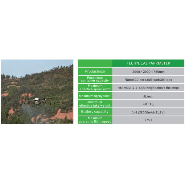 30L Medicine Box Medical Delivery Drone 7m/S Flight Speed 6 Rotors HXC30