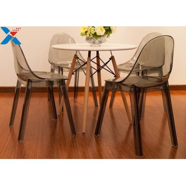 Fashion Acrylic Office Chair / Clear Acrylic Desk Chair For Nordic Office Room