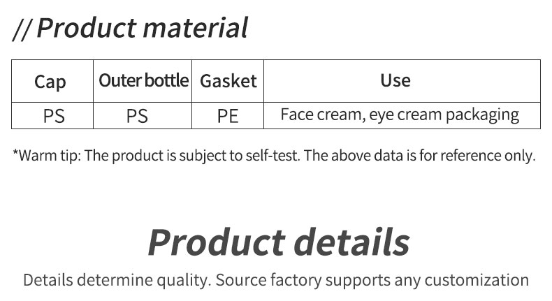 Customer's Logo Luxury 10g Round PS Silver Empty Clear Plastic Packaging Cosmetic Cream Jar for Lip Balm