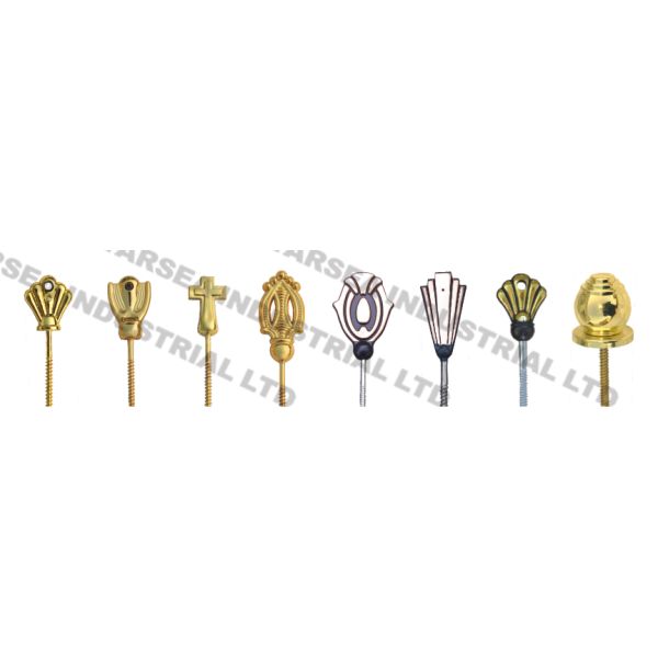 Silver UFO Shape Plastic Coffin Screw Accessories Coffin Decoration PS08