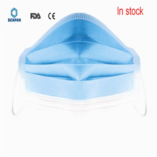 Seamless Fit Disposable Earloop Mask Antibacterial Multi Layer Protection Design