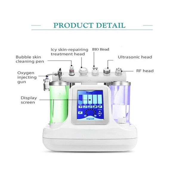 6 In 1 Pigment Acne Removal Ultrasound Hydro Facial Machines