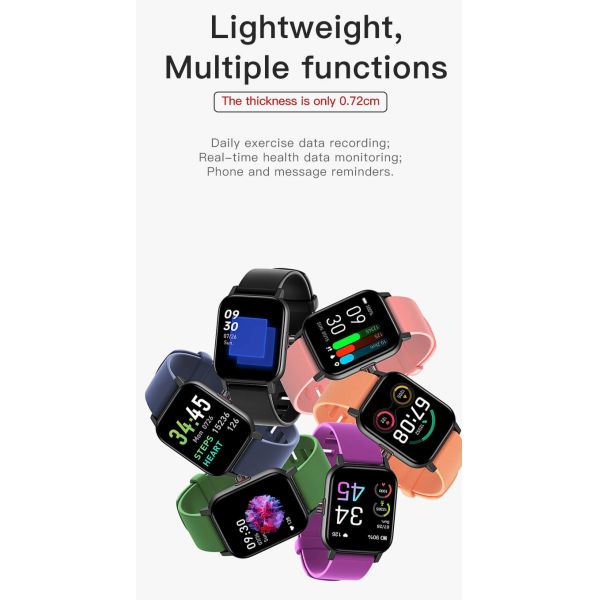 BLE 5.0 Outdoor Sports Smartwatch IPS Screen Waterproof FPC Antenna