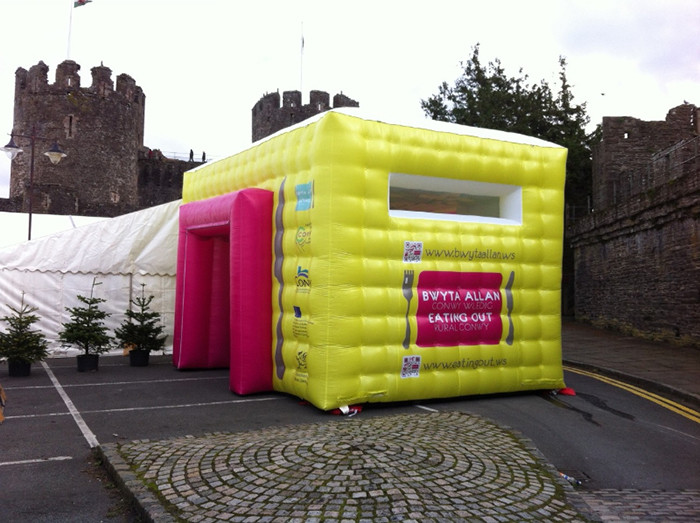 China Colorful Mini Inflatable Advertising Tent With High Temperature Resistance wholesale