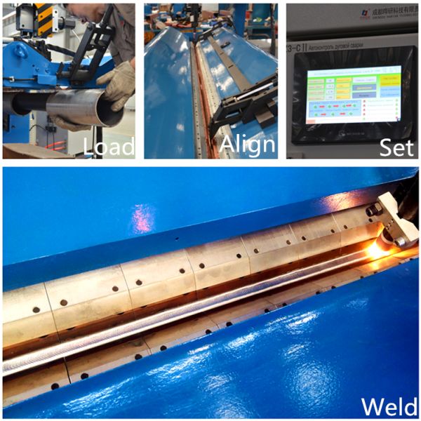 500mm Longitudinal Seam Welder Machine 500A Max Current Automatic Welding Machine