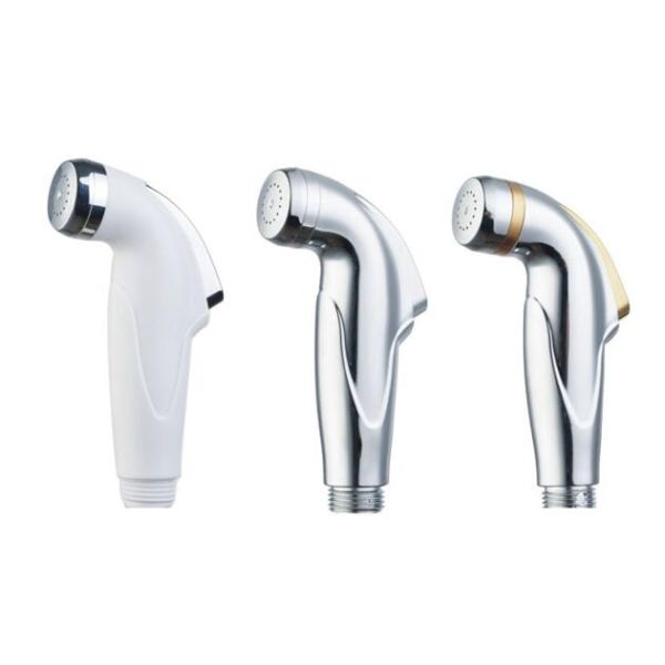 China factory high water pressure ABS plasitic hand-held bidet sprayer withe chrome golld plated new toilet shattaf