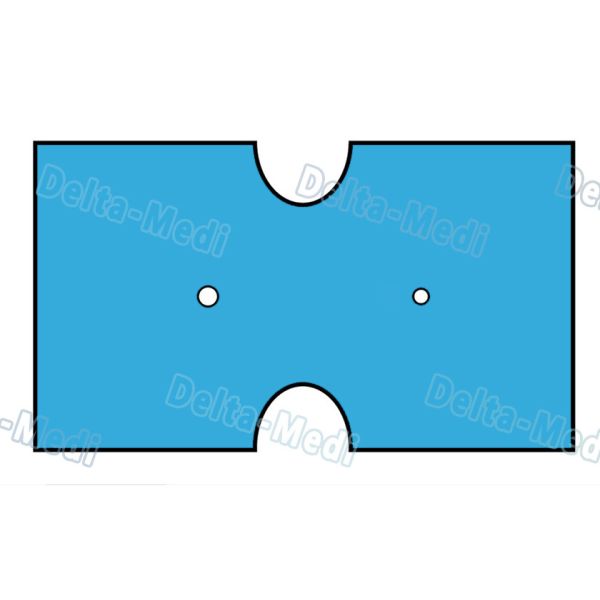 Disposable Sterile Gynaecology / Cystoscopy Drape With Diamond Circular Aperture Plain