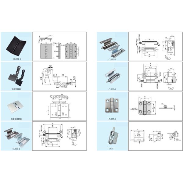 Butt Hinge Supplier Customized Color Size Heavy Door 2BB 4BB Bearing Stainless Steel Door Hinge