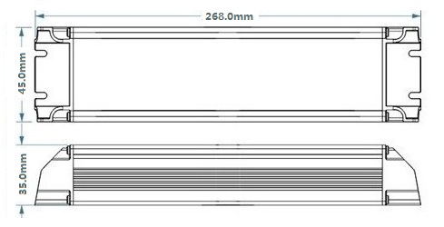 DC24V High Power Triac LED Driver , Aluminium Alloy LED Dimmer Controller