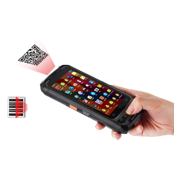 LF RFID Android Handheld Reader 4.7 Inch For Warehouse Management