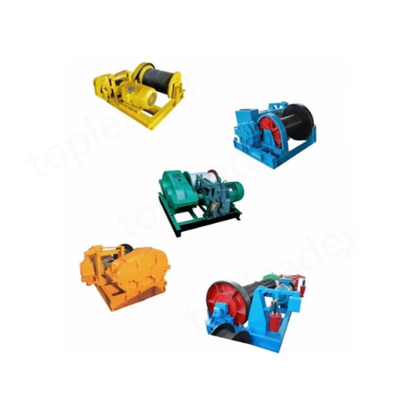 Namibia building road eletric winch 10t with slow speed and wire rope