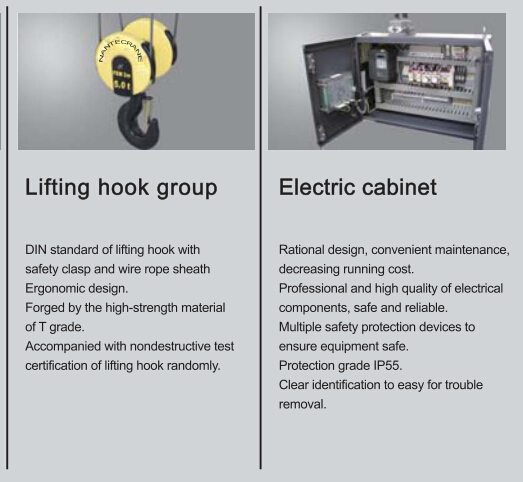 Electric Single Girder/Double Girder Wire Rope Hoist