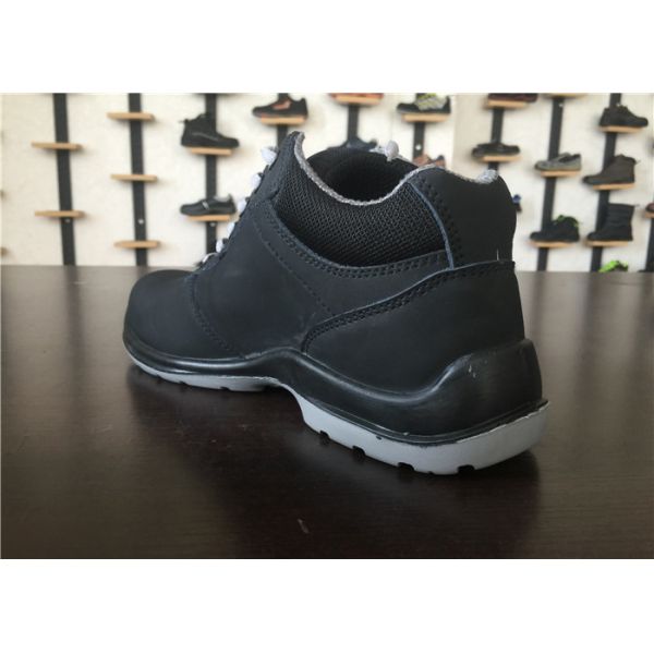 High Class Leather Safety Shoes Wear Resisting With Double Layer Outsole