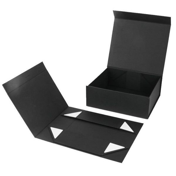 Foldable Rigid Cardboard Box With Magnetic Closure Paper Gift Box For Watch Wedding Party
