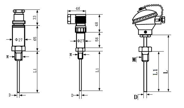 PPM-WZPB-3 RTD Thermowell Sheath Temperature Transmitter