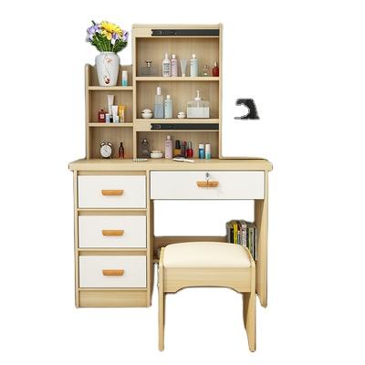 Simple Makeup Bedroom LED Mirror White Dressing Table Practical Multifunction