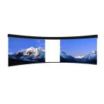 Indoor Transparent Curved Video Wall Displays Sliding