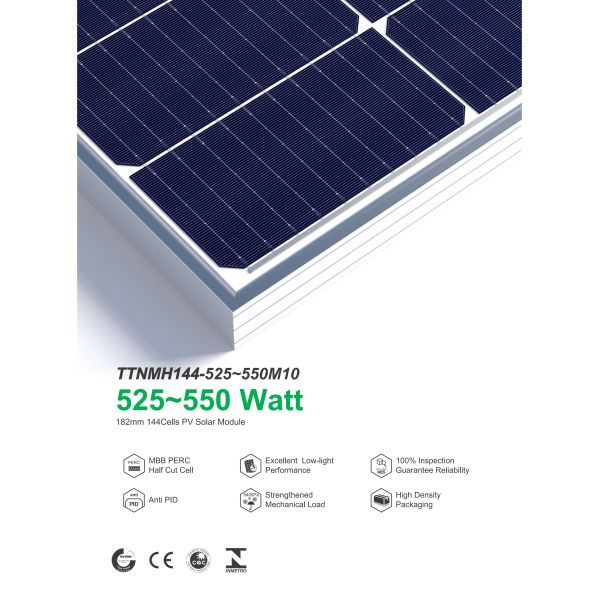 Risen Ja Trina Jinko Longi Perc Half Cell 400w 450W 500w 550W 600w Solar Panel Bifacial Solar Modules Bifacial Solar Panel