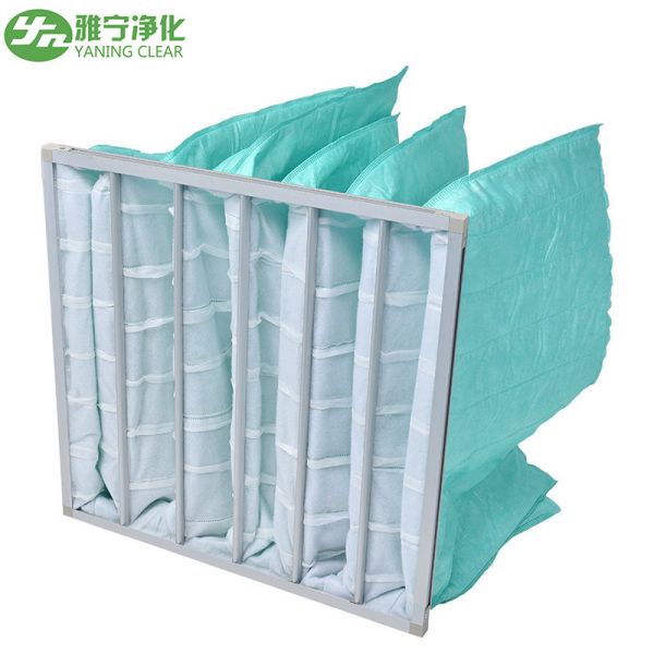 YANING Havc System Pocket Bag Filter F5 F6 F7 F8 F9 Medium Efficiency For Cleanroom