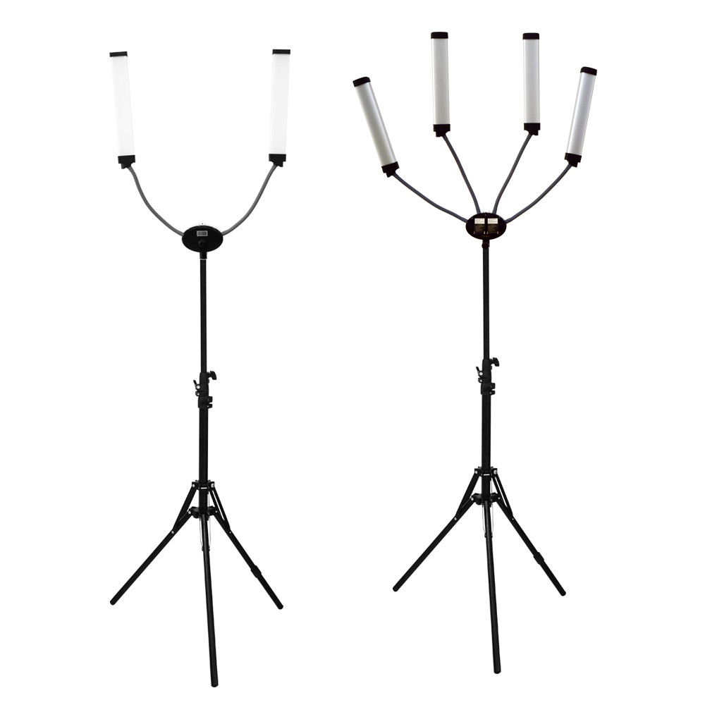 OEM logo bicolor 48w/96w eyelash extension beauty lash lamp Double Arms LED Fill Light
