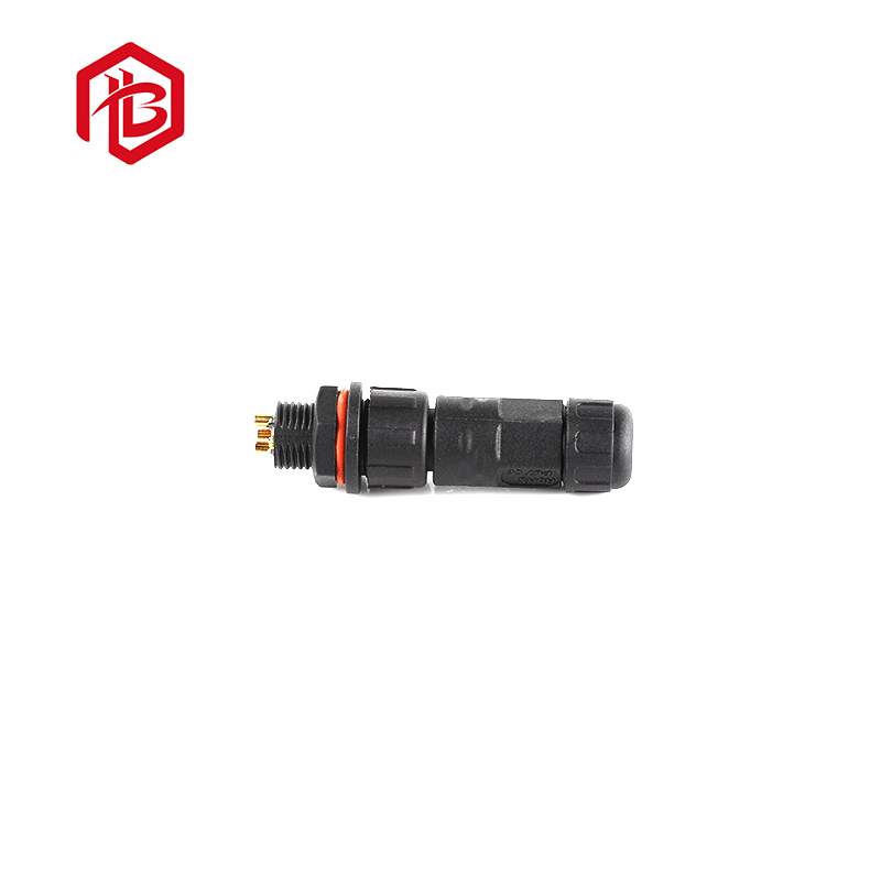 IP67 Black Solder Nylon PA66 Outdoor Waterproof Plug Socket