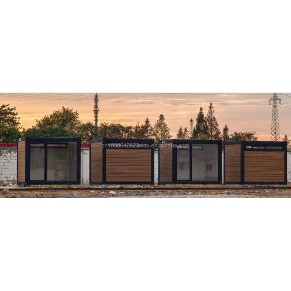 Customized Color Prefabricated Mobile Office Living Store Container Home Office Containers 10ft with Steel Material
