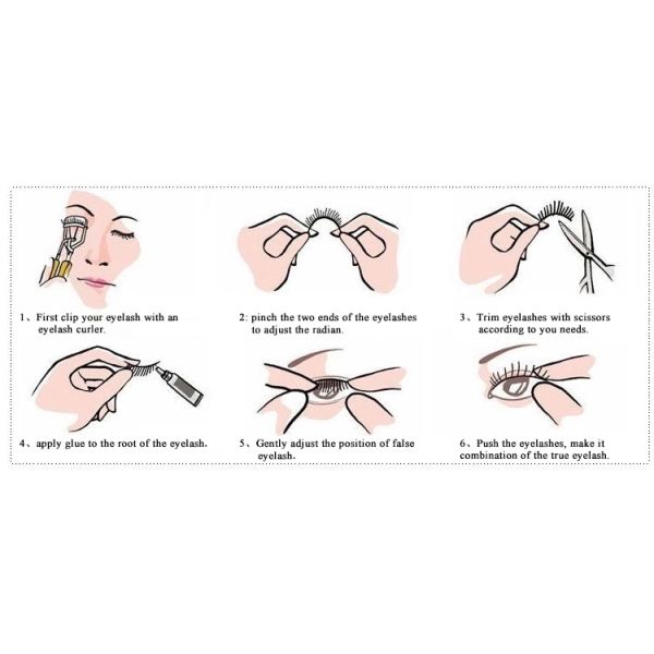 Natural Black 3d 25mm Mink Lashes , Reusable 3d Strip Lashes