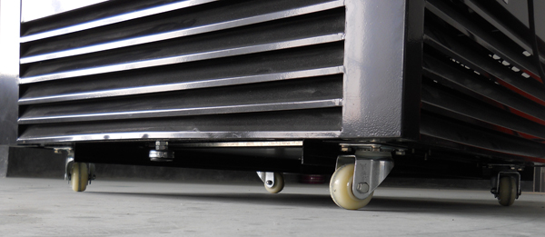 Vertical Open Display Cases For Beverage / Milk , Square 4 Shelves Open Display Cooler