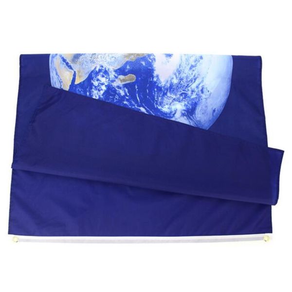 3x5ft Rectangle 110g Polyester Earth Flag With Brass Grommets