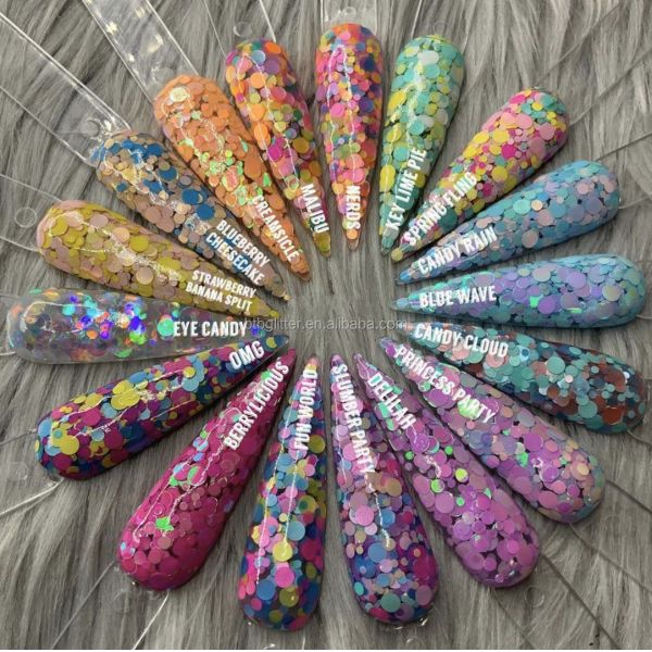 Excellent Nail Art Effect Mixing Made Simple with Chameleon Glitter Powder