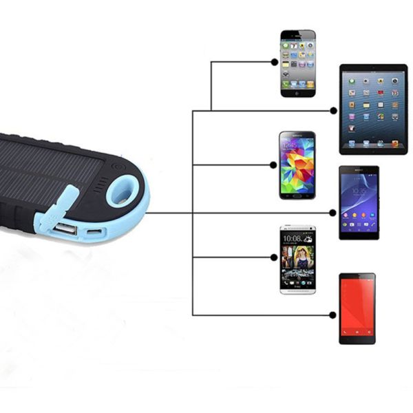 5000mah cell phone charger move power solar charger