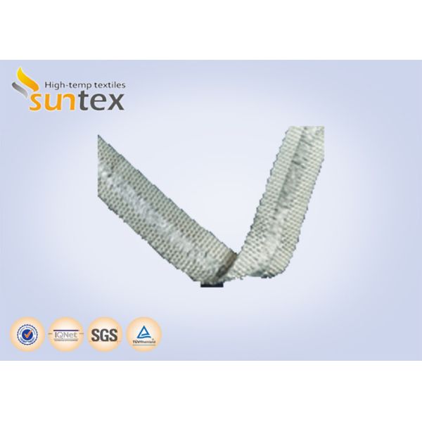 Fire Resistant 550C Heat Sealing High Temperature Fiberglass Tape For Fireplace Doors