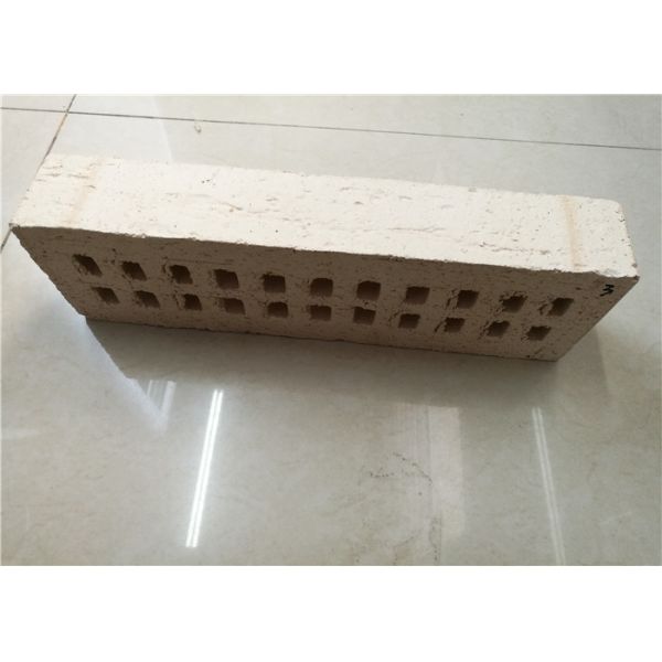 Pure White Multi Holes Perforated Clay Bricks Anti - Freeze 35% Void Ratio