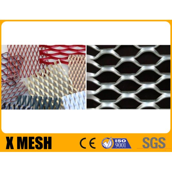 Thickness 2mm SS Expanded Metal Cladding PVC Coated Polishing