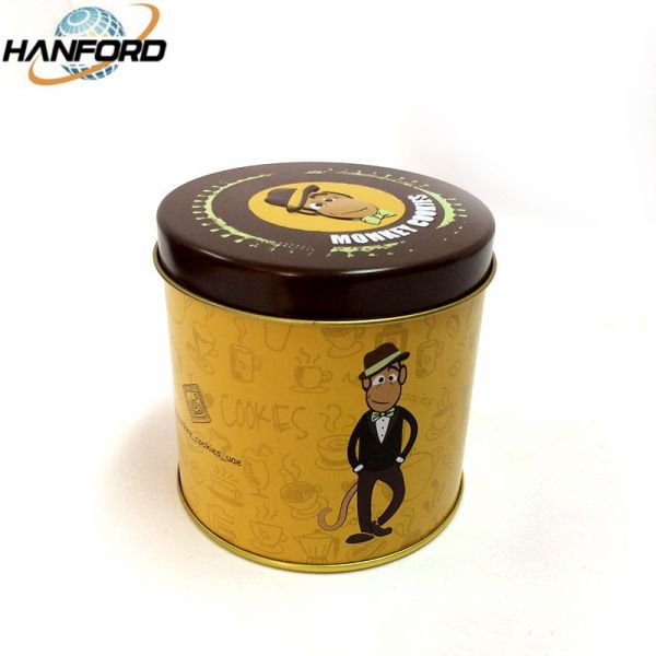 Cylindrical Tin Can For Tea Packaging