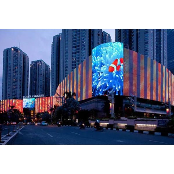 High Brightness Digital Transparent LED Display P15.6mm IP65 500*1000mm