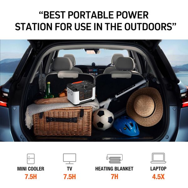 180000mah 648wh Battery Portable Power Station With PD 60W USB C And QC3.0