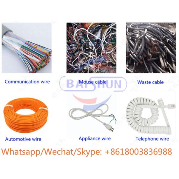Ecc Friendly Scrap Metal Recycling Machine , Waste Copper Cable Granulator